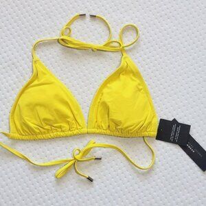 Marc Jacobs Swimwear Women's Designer Bikini *TOP ONLY* Yellow NWT
